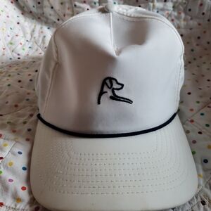 Rhoback White Cap with Red and Black Logo